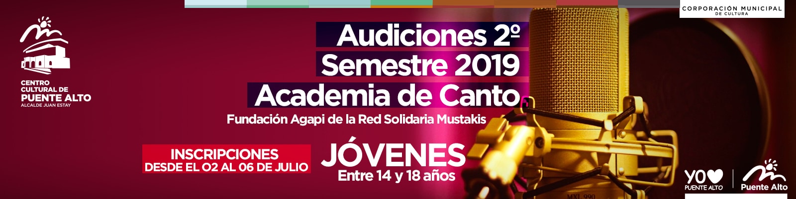 Participa en las Audiciones de nuestra Academia de Canto.